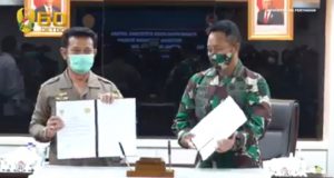 Penandatangan Kerjasama antara TNI AD dan Kementerian Pertanian