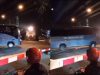 Nyaris Tertabrak Lokomotif, 2 Bus TNI AL Nekat Terobos Palang Pintu Kereta di Malang
